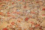 Antique green floral Romanian Bessarabian Kilim Rug #43433 by Nazmiyal