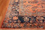 Corner Large size Antique Persian rust colored Sultanabad rug 40470 by Nazmiyal