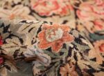 green floral romanian antique bessarabian kilim rug 43433 pile Nazmiyal