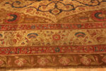 Refined Room Size Antique Floral Celtic Influence Irish Rug 43697 by Nazmiyal Antique Rugs