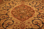 Refined Room Size Antique Floral Celtic Influence Irish Rug 43697 by Nazmiyal Antique Rugs