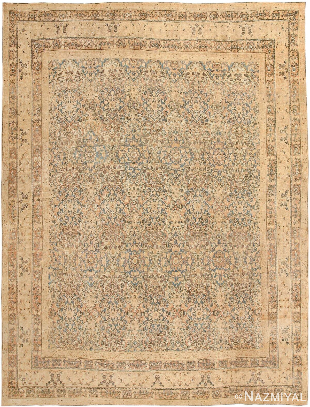 Decorative Fine Antique Room Size Persian Kerman Rug 42486 Nazmiyal