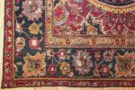 antique 17th century persian esfahan rug 8034 corner Nazmiyal