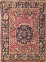 Antique 17th Century Persian Isfahan Rug #8034 by Nazmiyal Antique Rugs