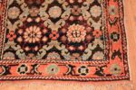 Corner small antique silk and cotton Indian Agra rug 41163 by Nazmiyal