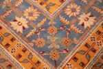 antique indian amritsar rug 2670 corner Nazmiyal