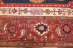 antique persian heriz serapi rug 44177 border edited Nazmiyal