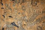 antique silk and wool agra indian rug 3450 bird Nazmiyal