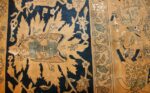 antique silk and wool agra indian rug 3450 design Nazmiyal