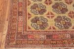Beautiful Light Green Antique Khotan Rug 42439 Side Corner Nazmiyal