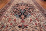 Oversize Antique Persian Heriz Serapi Persian Rug 44085 Field Nazmiyal