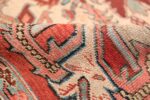 Oversize Antique Persian Heriz Serapi Persian Rug 44085 Ivory Pile Nazmiyal