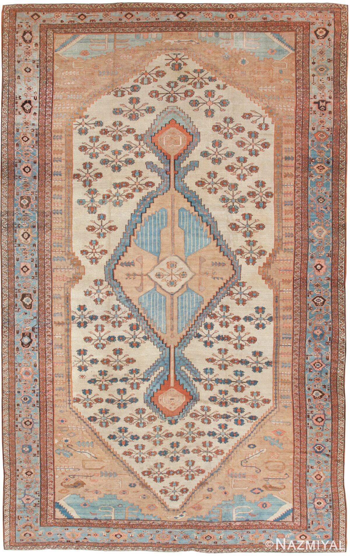 Antique Bakshaish Rug by Nazmiyal Antique Rugs