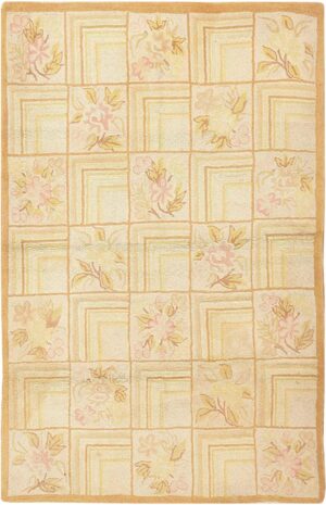 Antique American Hooked Rug #2607 by Nazmiyal Antique Rugs