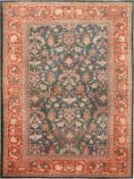 Antique Green Sultanabad Persian Rug #42986 by Nazmiyal Antique Rugs