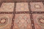 Oriental Garden Design Antique Khotan Rug 44543 Gray Square Nazmiyal