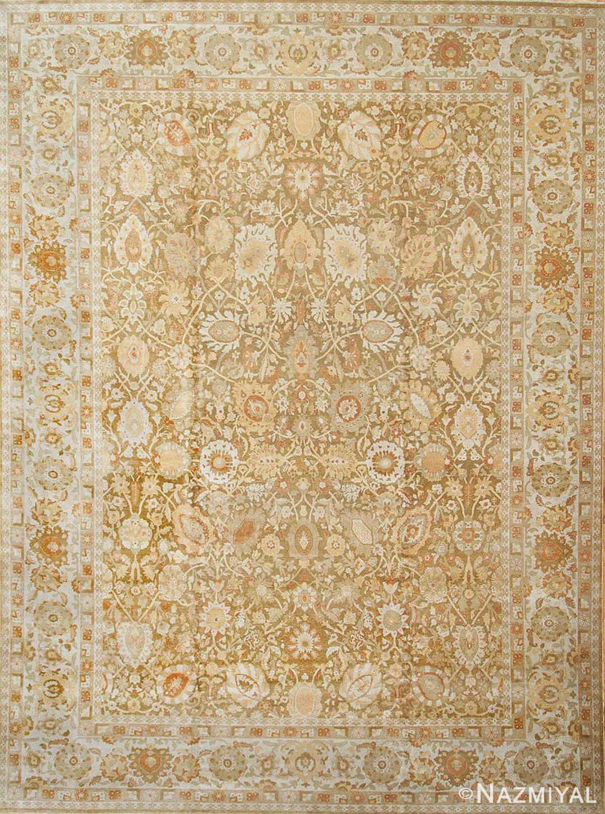 Large Modern Persian Tabriz Design Turkish Oriental Rug #41237 by Nazmiyal Antique Rugs