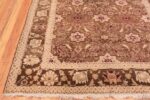 Corner Antique Green Indian Agra rug 44605 by Nazmiyal
