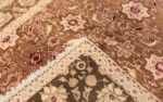 Weave Antique Green Indian Agra rug 44605 by Nazmiyal