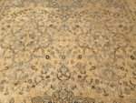 Light Neutral Color Fine Weave Oversized Antique Floral Persian Kerman 19th Century Rug Details Light Neutral Color Fine Weave Oversized Antique Floral Persian Kerman 19th Century Rug Details 43946 by Nazmiyal Antique Rugs