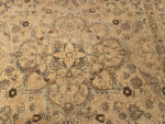 Light Neutral Color Fine Weave Oversized Antique Floral Persian Kerman 19th Century Rug Detail Light Neutral Color Fine Weave Oversized Antique Floral Persian Kerman 19th Century Rug Detail 43946 by Nazmiyal Antique Rugs