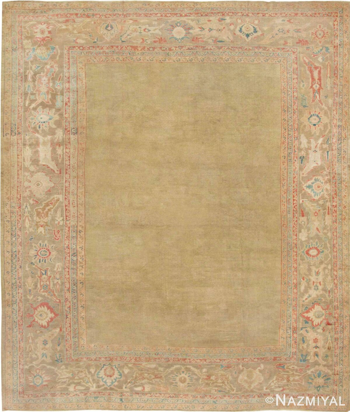 Antique Persian Sultanabad Rug #43034 by Nazmiyal Antique Rugs