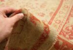 antique turkish oushak rug 43945 pile Nazmiyal