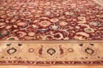 Border Large Antique Oversized Indian Agra rug 44601 by Nazmiyal