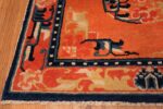 Corner Square Small Scatter size Antique Chinese rug 44843 by Nazmiyal