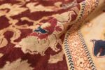 Pile Large Antique Oversized Indian Agra rug 44601 by Nazmiyal