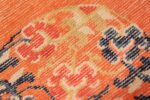 Weave detail Square Small Scatter size Antique Chinese rug 44843 by Nazmiyal