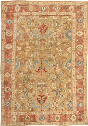 Antique Sultanabad Persian Rugs # 41657 Detail/Large View