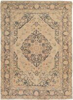 Antique Tabriz Persian Rug 41757 Nazmiyal