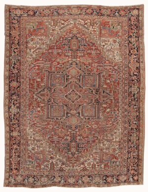 Antique Heriz Serapi Persian Rug #42919 Detail/Large View
