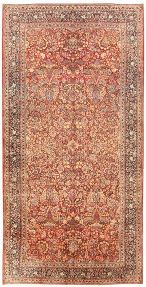 Antique Kerman Persian Rug 43709 Nazmiyal