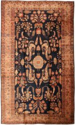 Antique Persian Sarouk Mohajeran Rug 43428 by Nazmiyal Antique Rugs