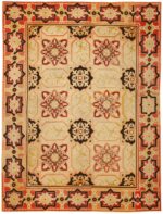 Antique Needlepoint English Rug 43967 Antique Needlepoint English Rug 43967 Nazmiyal