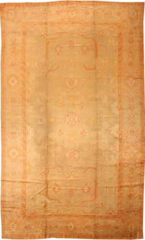 Antique Oushak  Turkish Rugs # 2283 Detail/Large View