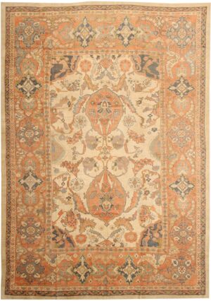 Antique Sultanabad Rug 43358 Detail/Large View