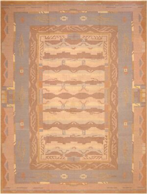 Art Deco Swedish Kilim Rug 3379 Nazmiyal Antique Rugs in NYC