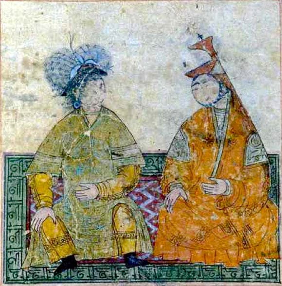 Ilkhanate Art Carpet Depiction Ilkhanate Art Carpet Depiction Nazmiyal