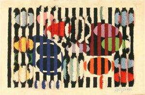 Vintage Deco Agam Rug 42736 Nazmiyal