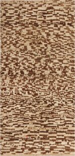 Brown Vintage Mid Century Moroccan Rug 45010 by Nazmiyal Antique Rugs