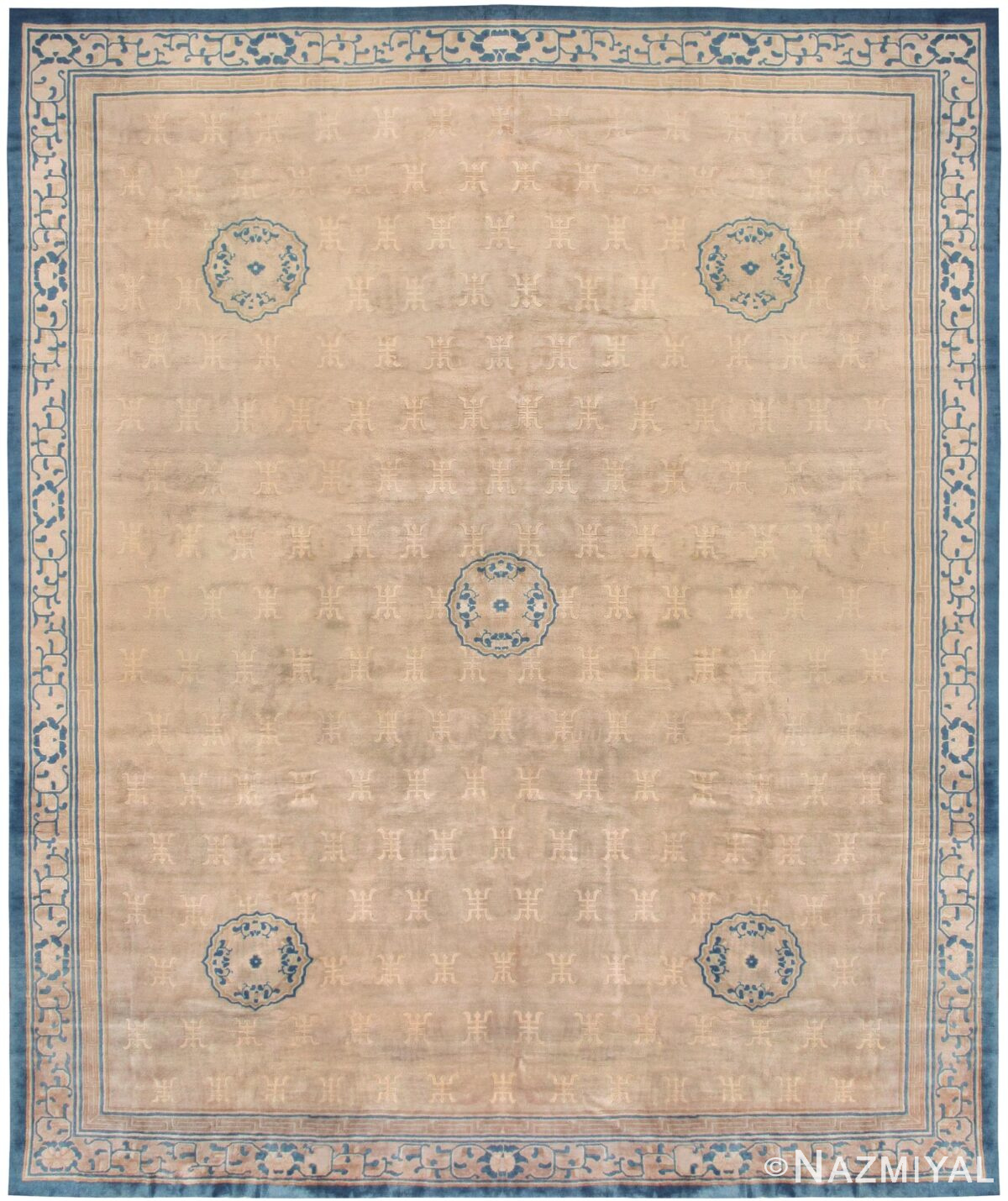 Large Decorative Oriental Antique Chinese Rug 2773 by Nazmiyal