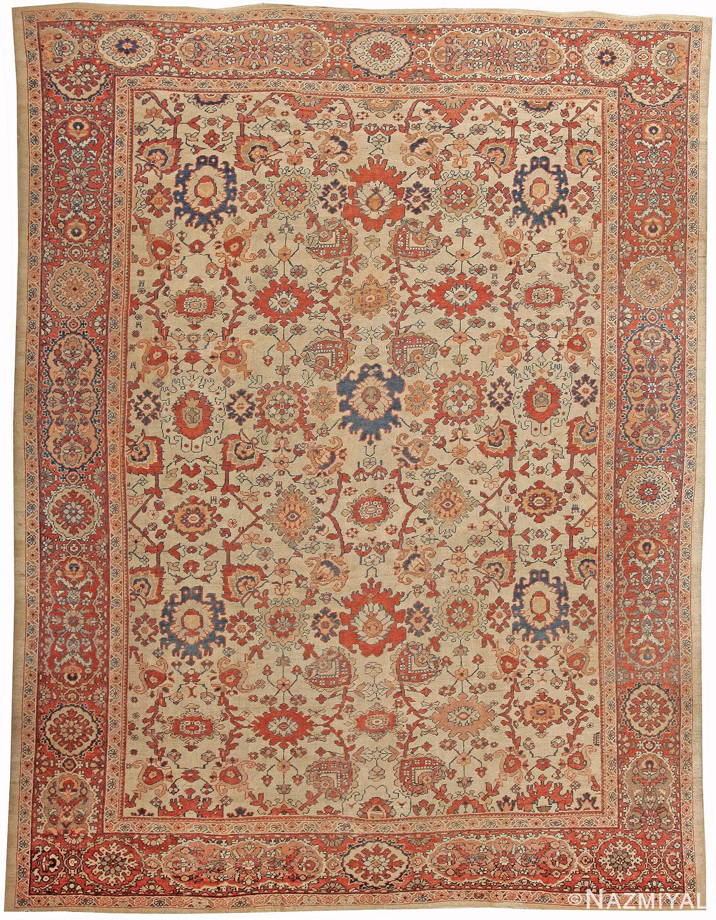 Antique Sultanabad Persian Rugs 40570 Detail/Large View