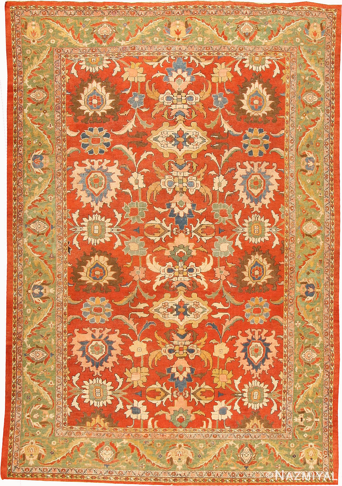 Antique Sultanabad Persian Rugs 42057 Detail/Large View