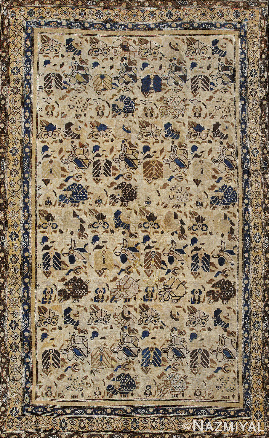 Antique Malayer Persian Rug 42909 by Nazmiyal Antique Rugs