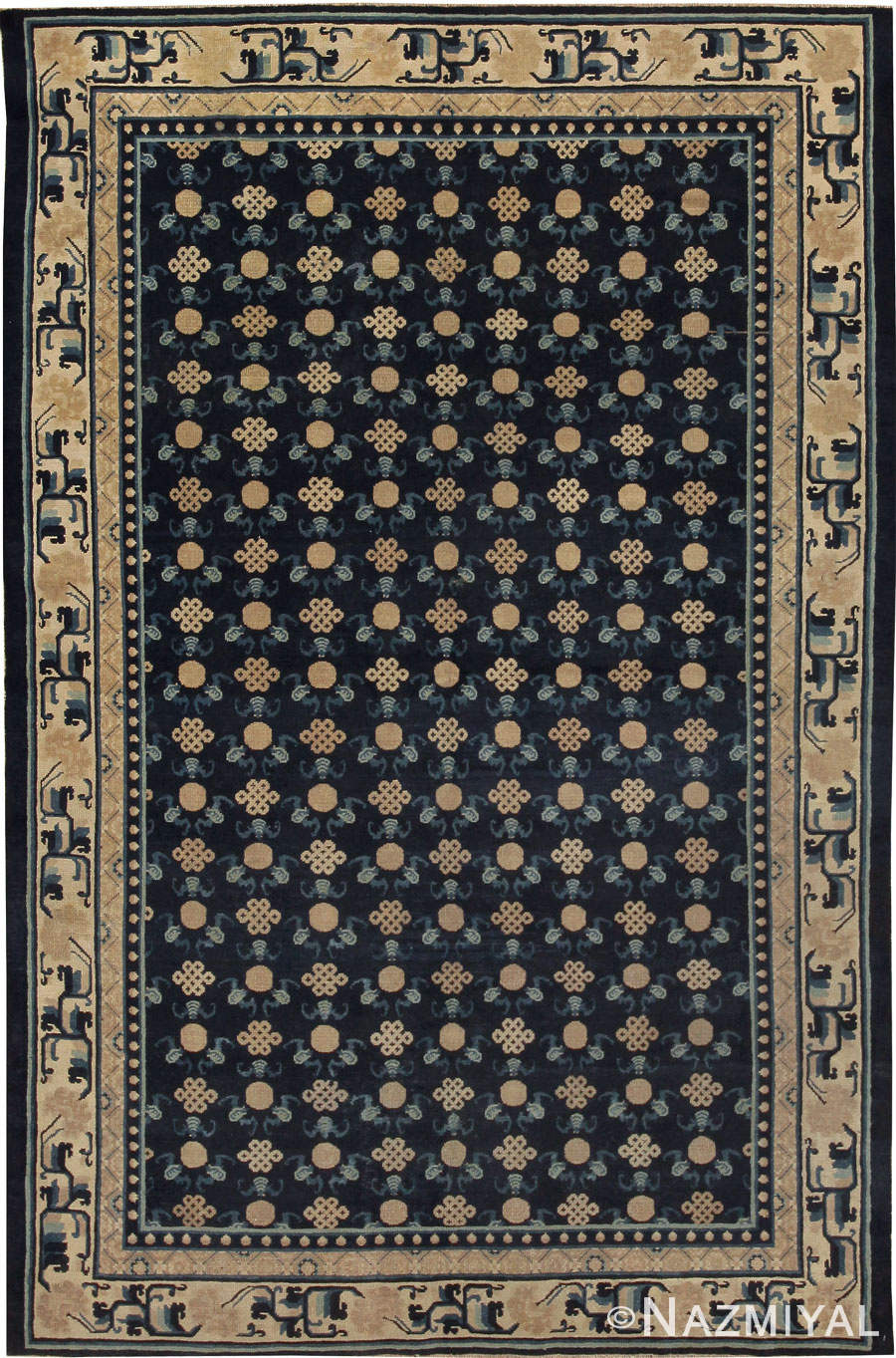 Antique Chinese Oriental Rugs # 43948 Detail/Large View