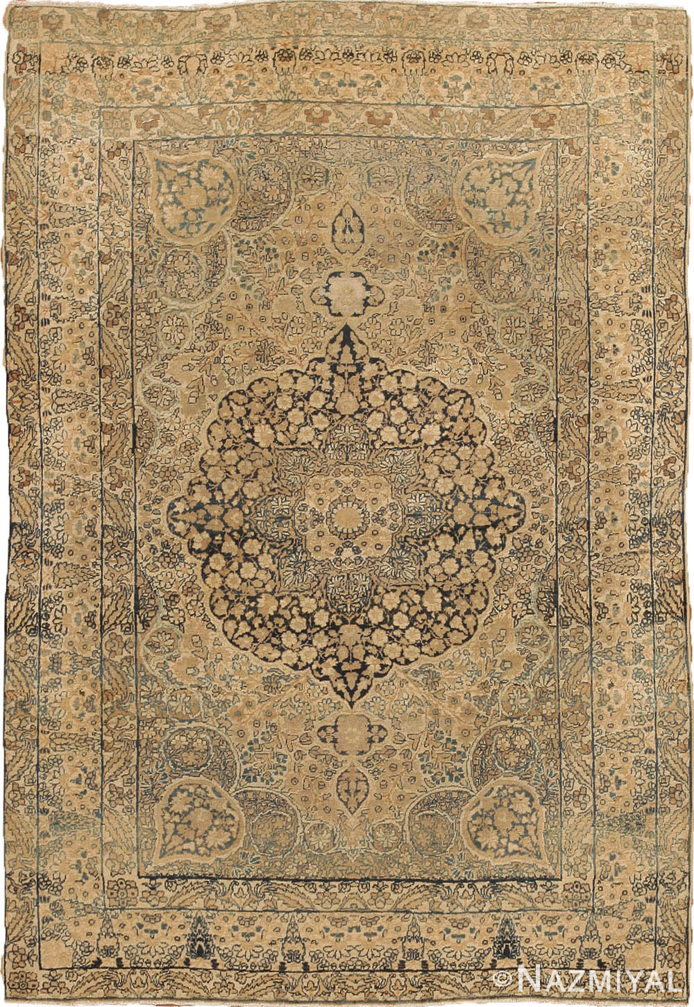 Antique Kerman Lavar Persian Rug 43964 Detail/Large View