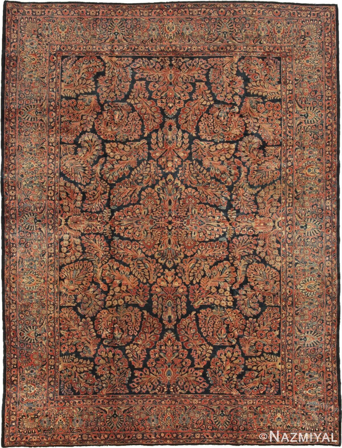 Antique Sarouk Persian Rug 44031 Detail/Large View